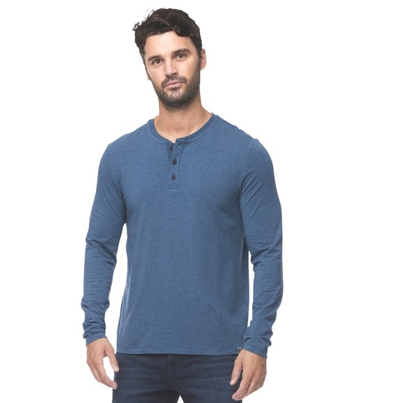 Flag & Anthem Other - Flag & Anthem Henley Shirt Stretch Comfort Long Sleeve Casual Button XL | $39.50